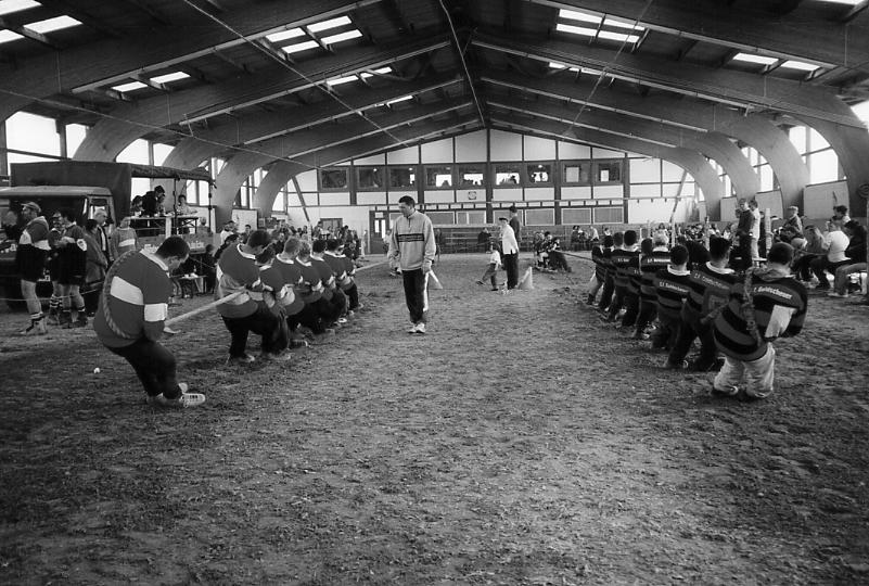 Parallel mit unseren Nachbarn aus Goldscheuer am Seil ...